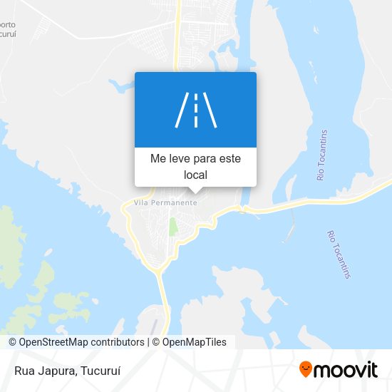 Rua Japura mapa