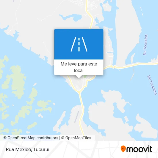 Rua Mexico mapa