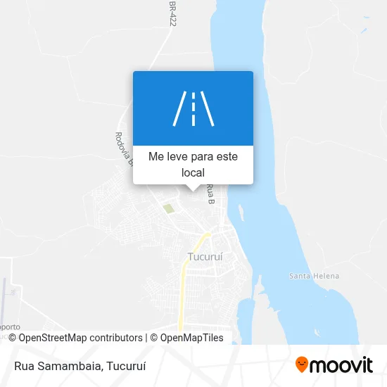 Rua Samambaia mapa