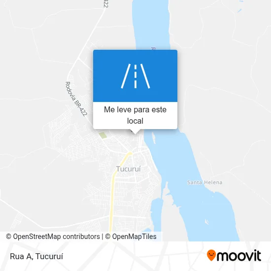 Rua A mapa