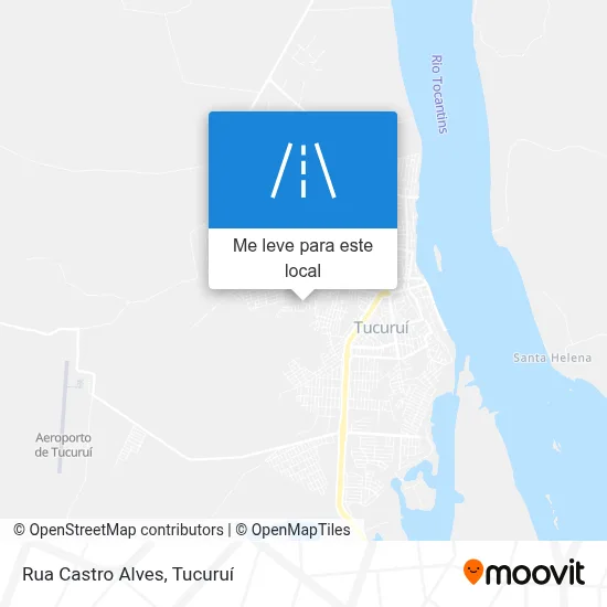 Rua Castro Alves mapa