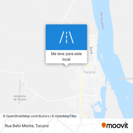 Rua Belo Monte mapa
