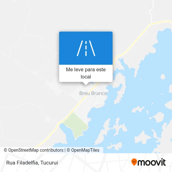 Rua Filadelfia mapa