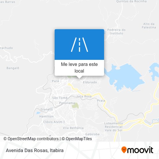 Avenida Das Rosas mapa