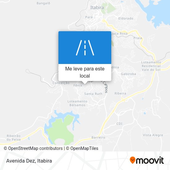 Avenida Dez mapa