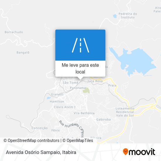 Avenida Osório Sampaio mapa