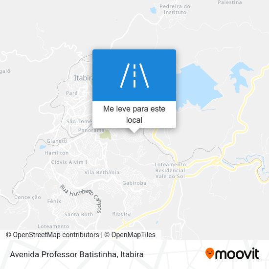 Avenida Professor Batistinha mapa