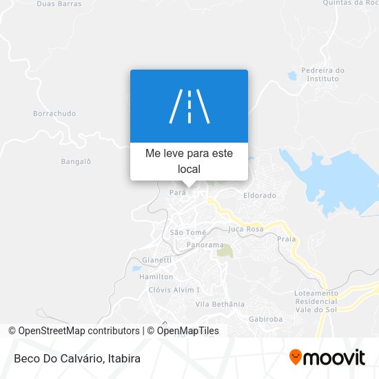 Beco Do Calvário mapa