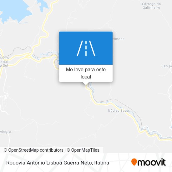 Rodovia Antônio Lisboa Guerra Neto mapa