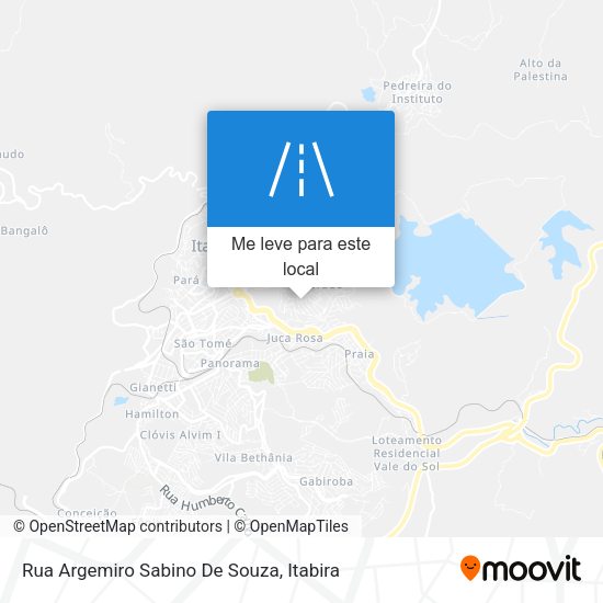 Rua Argemiro Sabino De Souza mapa