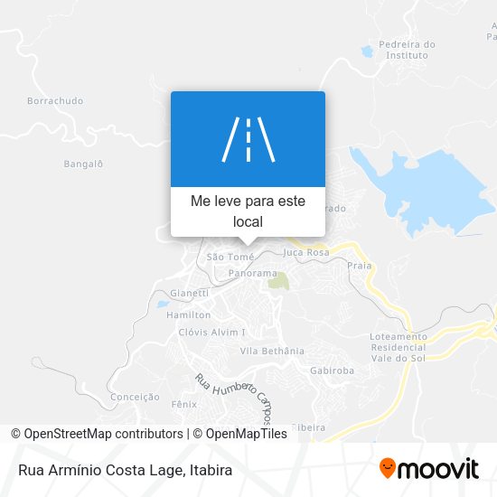 Rua Armínio Costa Lage mapa