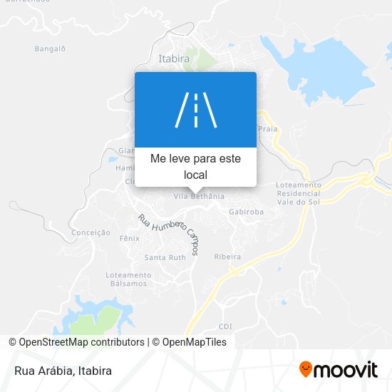 Rua Arábia mapa