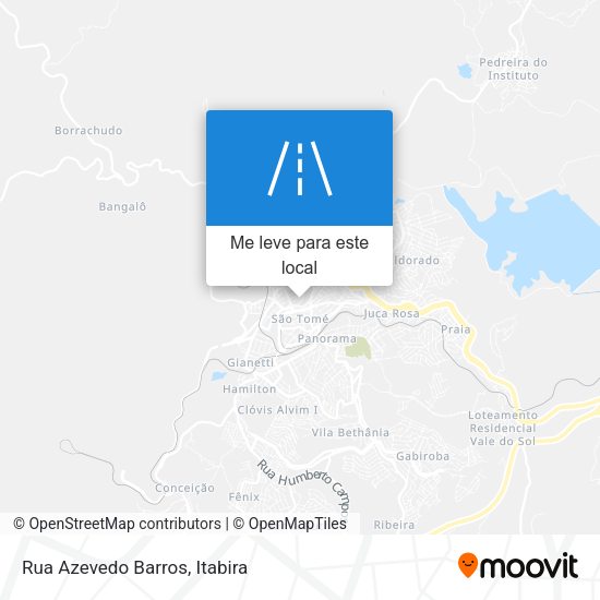 Rua Azevedo Barros mapa