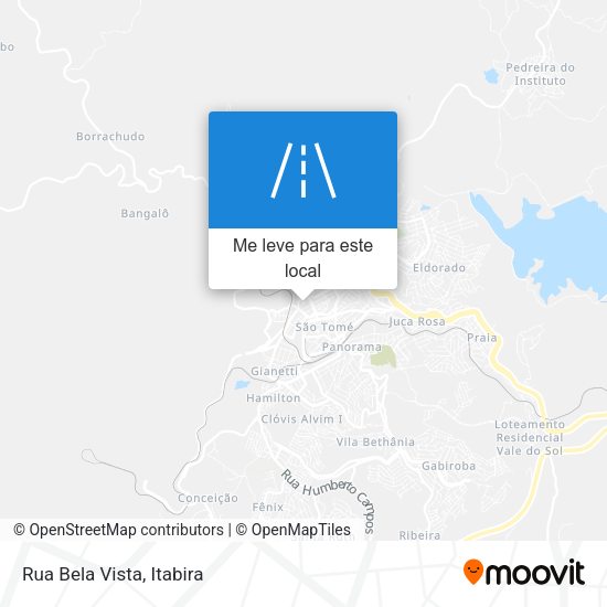 Rua Bela Vista mapa