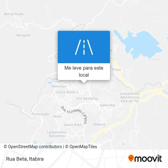 Rua Beta mapa