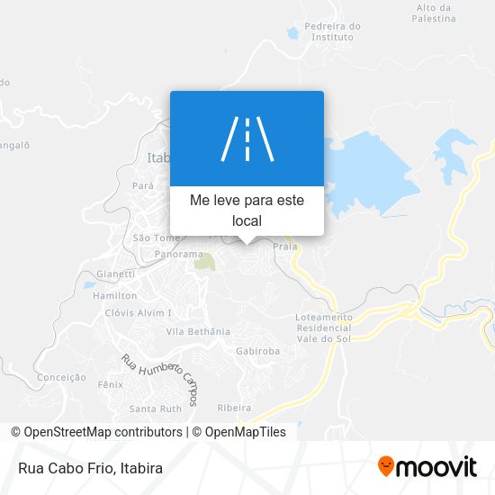 Rua Cabo Frio mapa