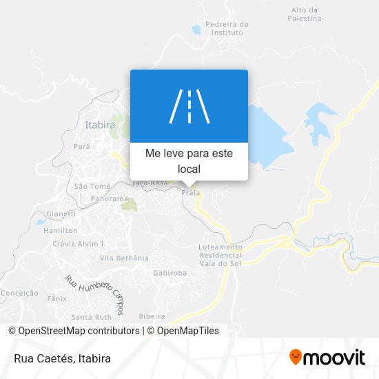 Rua Caetés mapa