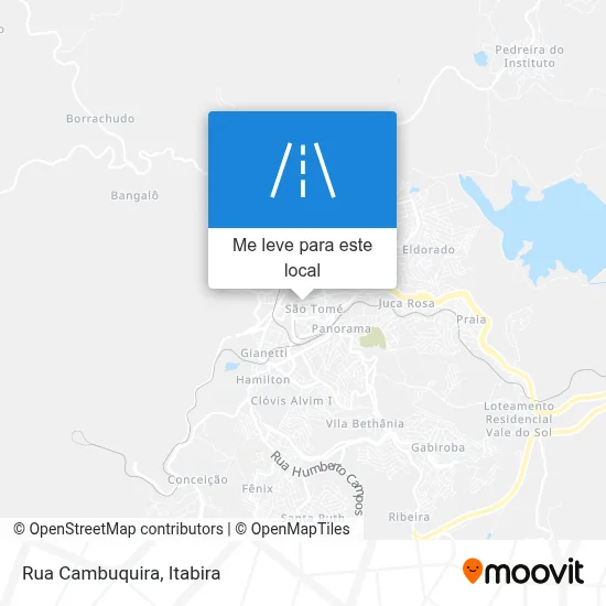 Rua Cambuquira mapa