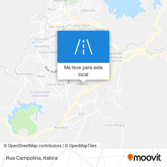 Rua Campolina mapa