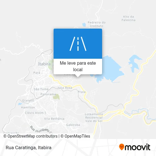 Rua Caratinga mapa