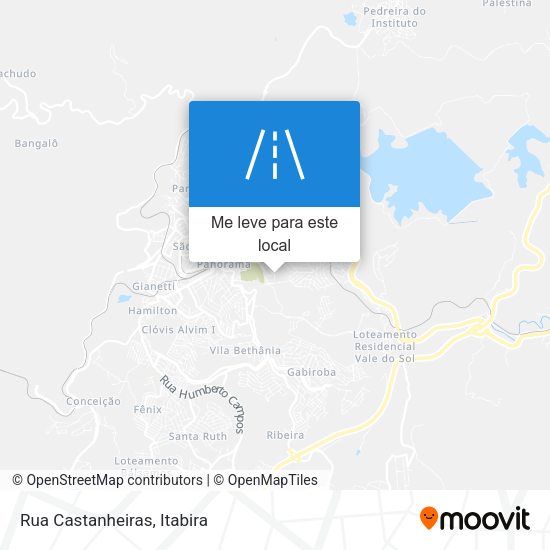 Rua Castanheiras mapa