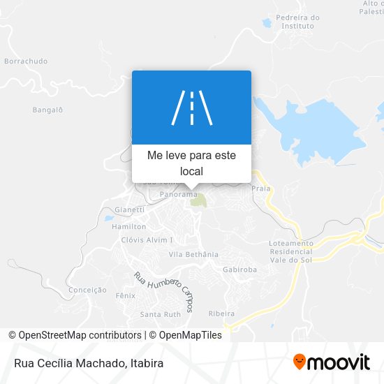 Rua Cecília Machado mapa