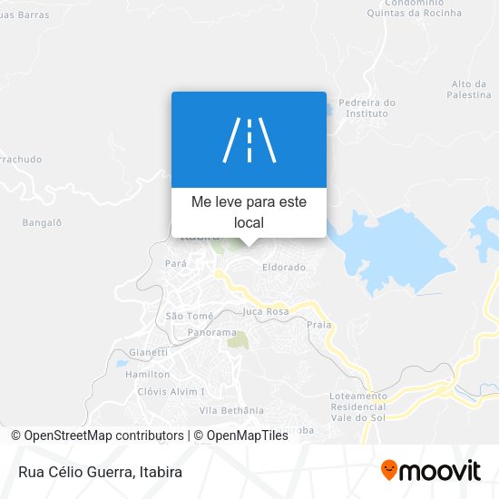 Rua Célio Guerra mapa
