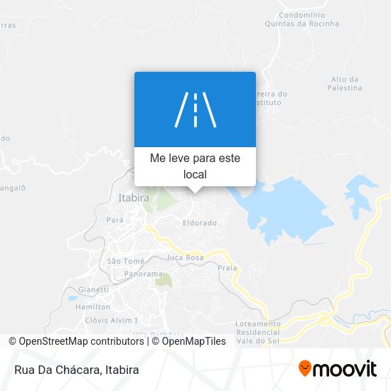 Rua Da Chácara mapa