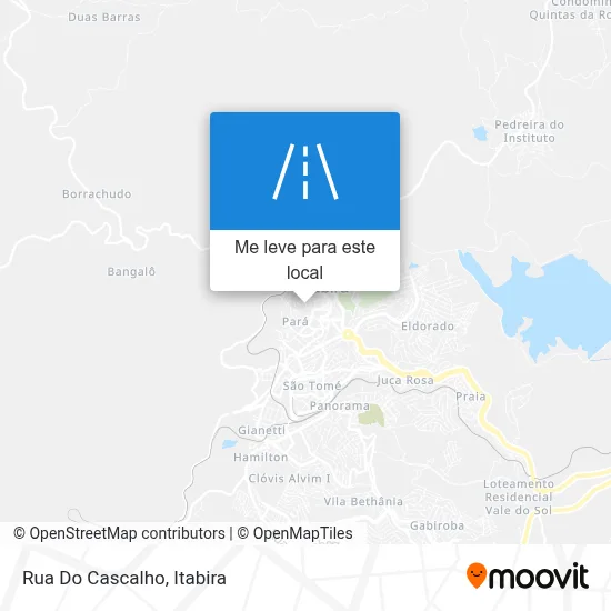 Rua Do Cascalho mapa