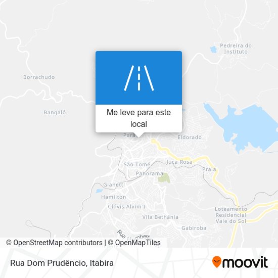 Rua Dom Prudêncio mapa