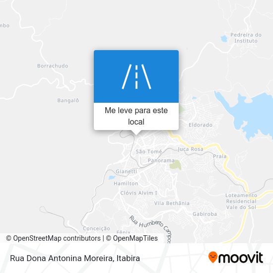 Rua Dona Antonina Moreira mapa