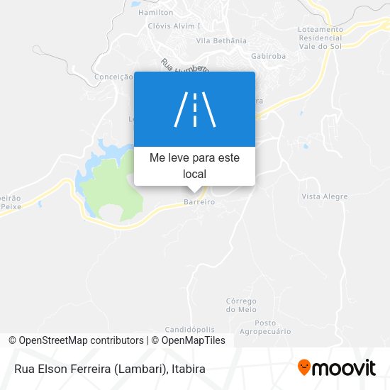 Rua Elson Ferreira (Lambari) mapa