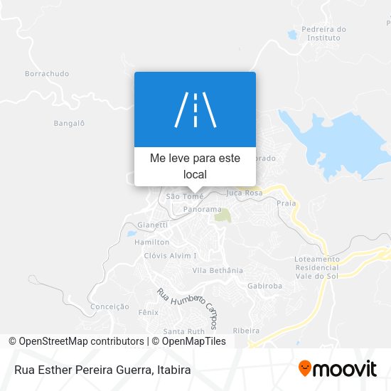 Rua Esther Pereira Guerra mapa