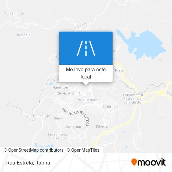 Rua Estrela mapa