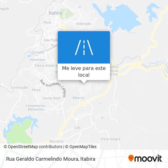 Rua Geraldo Carmelindo Moura mapa