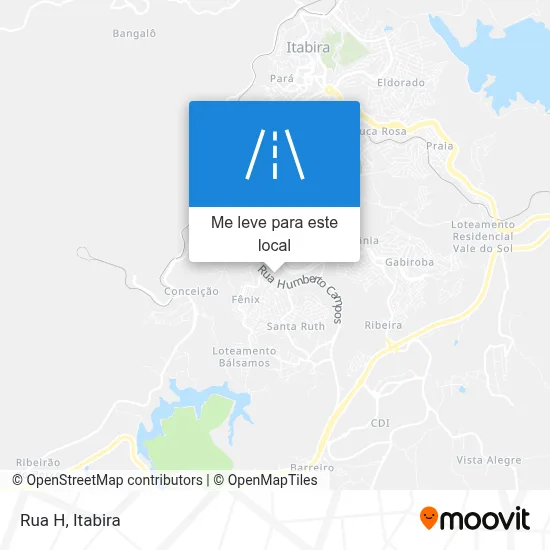 Rua H mapa