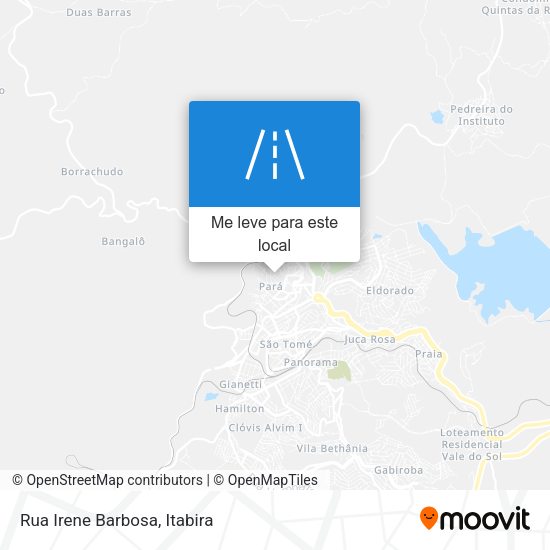 Rua Irene Barbosa mapa