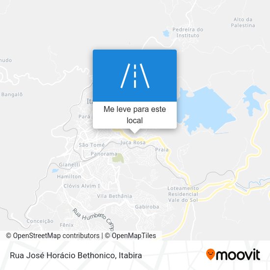 Rua José Horácio Bethonico mapa