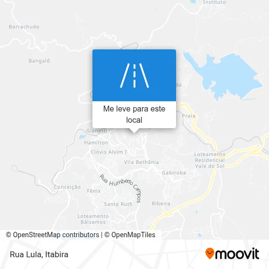 Rua Lula mapa