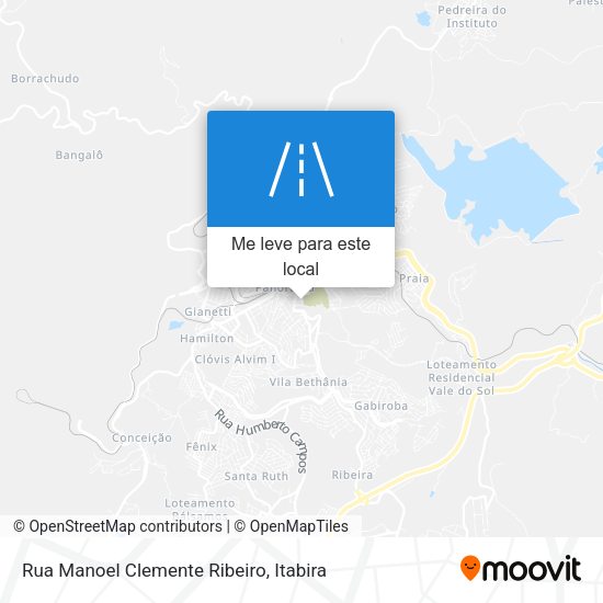 Rua Manoel Clemente Ribeiro mapa