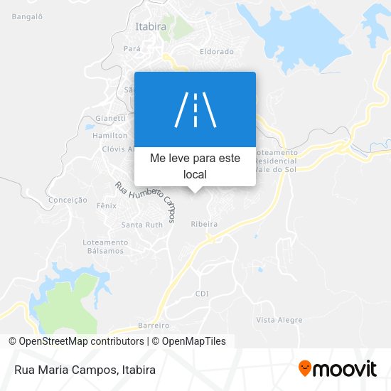 Rua Maria Campos mapa