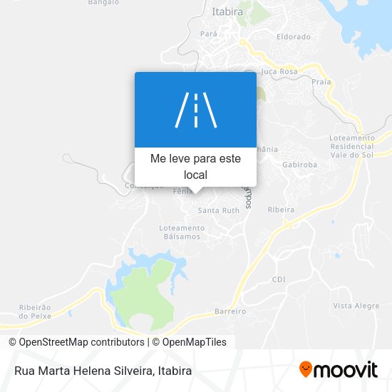 Rua Marta Helena Silveira mapa