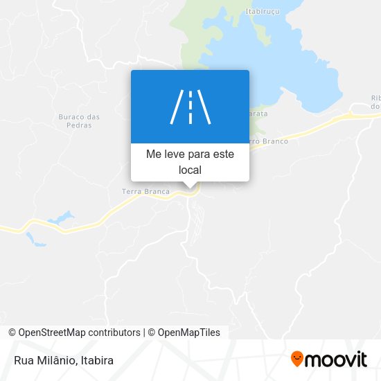 Rua Milânio mapa