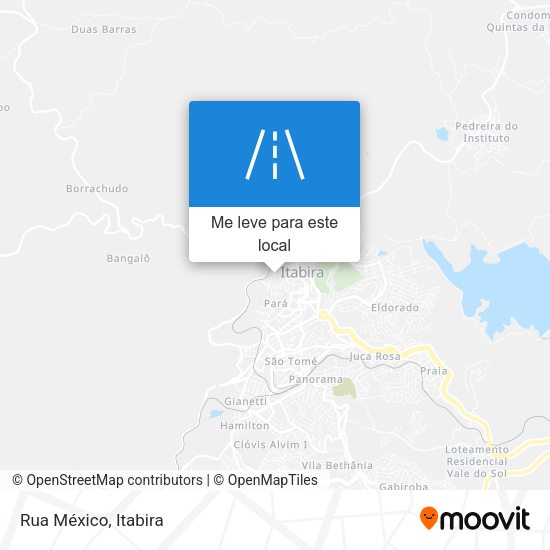 Rua México mapa
