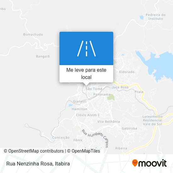 Rua Nenzinha Rosa mapa