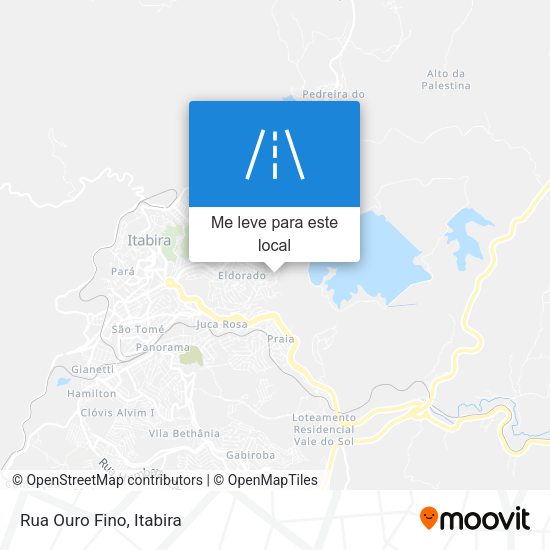 Rua Ouro Fino mapa