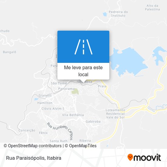 Rua Paraisópolis mapa