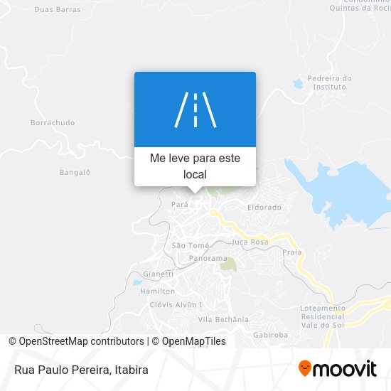 Rua Paulo Pereira mapa