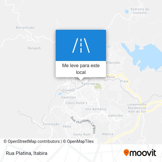 Rua Platina mapa