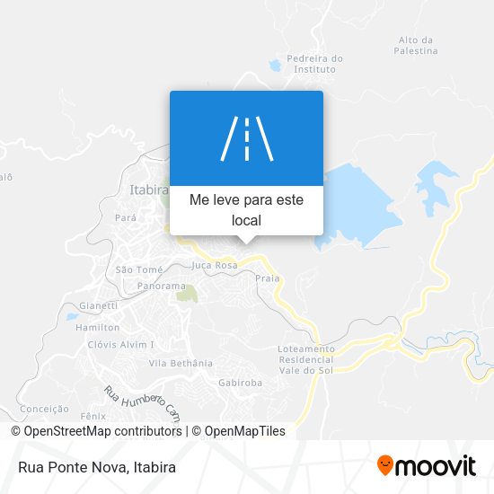 Rua Ponte Nova mapa
